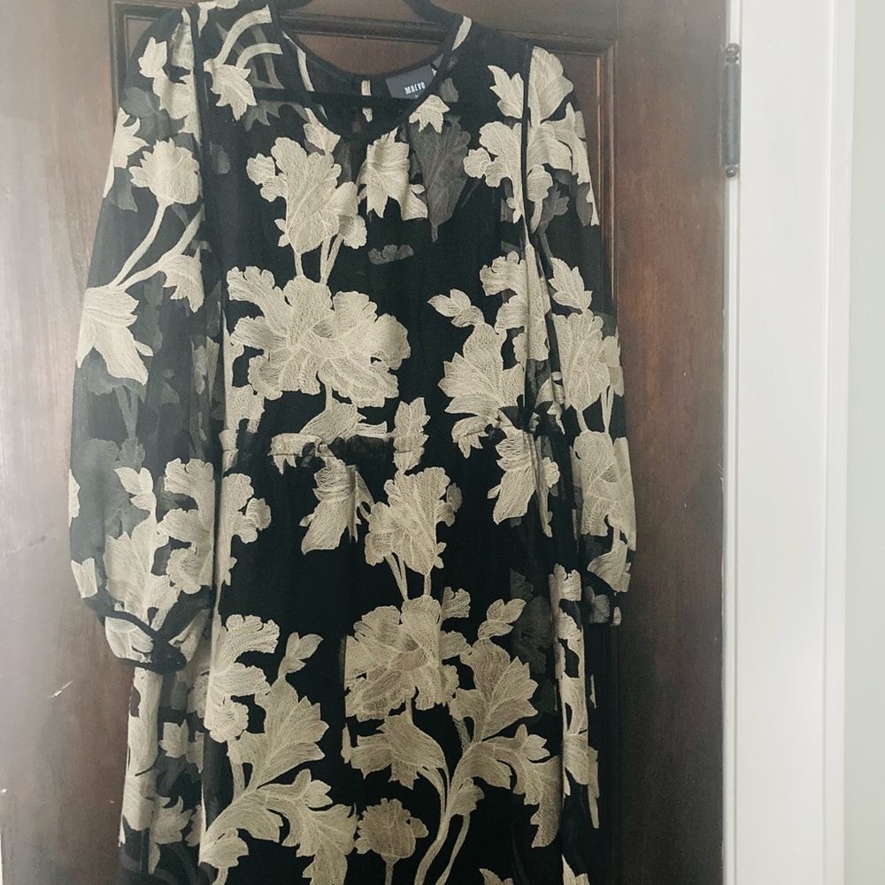 Maeve by Anthropologie Lace Long Sleeve Dress Size M